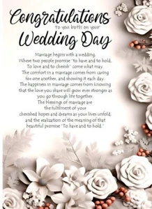 NEU Glückwunschkarte euch beiden zum Hochzeitstag A5 Hochzeit - Bild 1 von 4