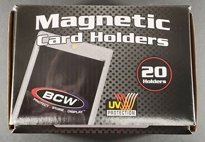 (20) BCW 35pt Magnetic Card Holders One Touch 35 pt 35 Point - Full Box