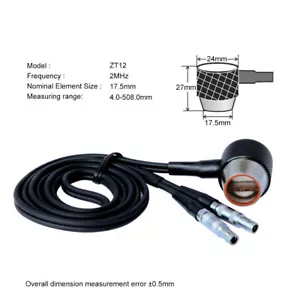 YUSHI Ultraschall Dickenmessgerät Sonde ZT12 für abschwächende Materialien 4-508 mm - Bild 1 von 9