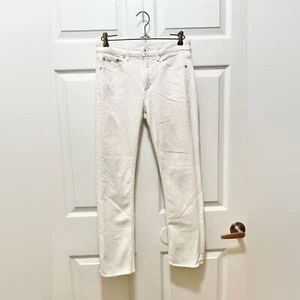 Pantalones de mezclilla ajustados para mujer Vineyard Vines talla 26 dobladillo con flecos blancos - Imagen 1 de 7