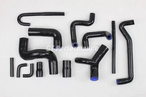 BMW M3 E30 Motorsport Durite Manguera 13er Set Silikon Hülsen Schwarz - Bild 1 von 1