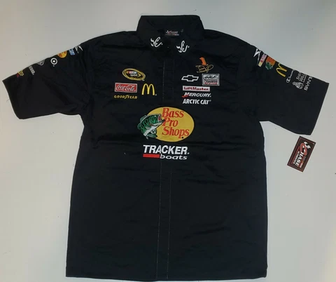 Jamie McMurray #1 Earnhardt Ganassi Bass Pro Shops Nascar Mens Lg Shirt NWTs Cover