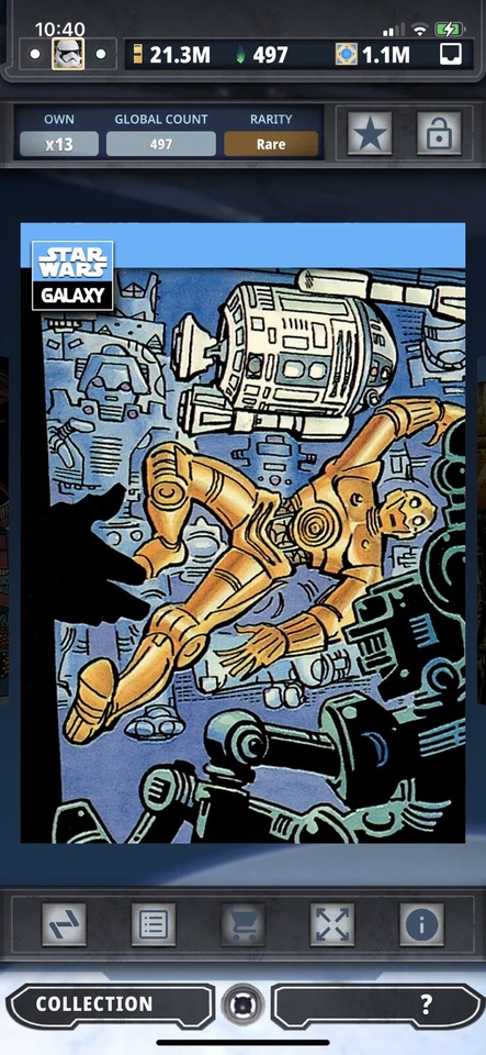 Topps Star Wars Digital Card Trader Galaxy Selects C-3PO & R2-D2 Insert - Image 1 of 1