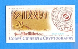 2013 Topps Allen & Ginter Mini Codes, Ciphers & Cryptographs Indus Script - Picture 1 of 1