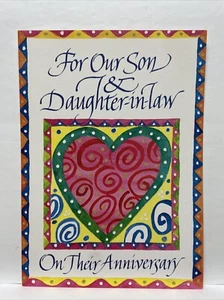 Happy AnniversaryFor Our Son & Daighter-in-Law Greeting Card - Picture 1 of 3