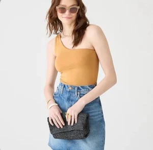 J. Crew NWT FormKnit One-Shoulder Tank - Caramel - Size XX Large - Picture 1 of 3
