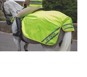 Shires Equi-Flector Waterproof Exercise Sheet In Bright Yellow - Picture 1 of 1