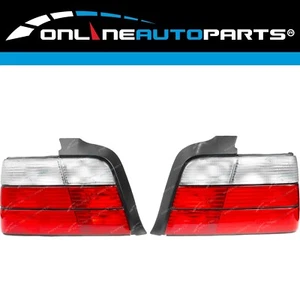 LH+RH Clear Tail Lights Pair for BMW E36 3 Series 1992-1998 4Dr Sedan Left Right - Picture 1 of 2