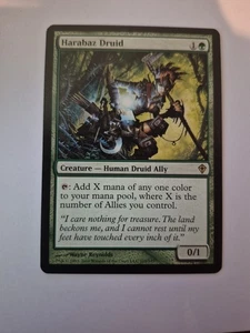 1x Harabaz Druid MTG Worldwake Set Rare English NM x1 - Picture 1 of 1