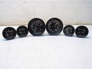 W4 Teleflex Marine Gauges MPH RPM Trim Volts Temp Oil 6 Pc Set - Bild 1 von 7