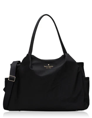 Kate Spade Chelsea Large Baby Diaper Bag Tote in Black with Changing Pad - Image 1 of 4