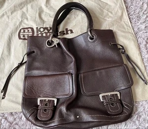 Loyd Maish Handtasche Beuteltasche Handtasche Leder dunkelbraun mit Staubbeutel gebraucht guter Zustand!! - Bild 1 von 6