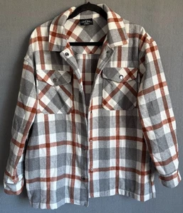 Camisa HFX Chaqueta Hombres Mediana Multicolor A Cuadros Frente a Presión Chaqueta Bolsillos Franela - Imagen 1 de 13