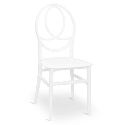 Sedia New Phoenix in plastica polipropilene colore bianco unico monoblocco - Immagine 1 di 4