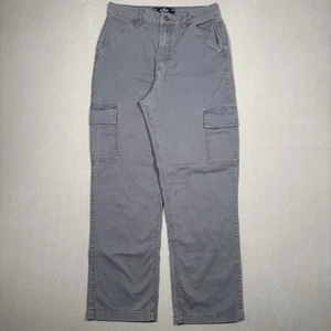 Pantaloni Hollister Ultra High Rise Cargo Papà Donna 7/6R 28 R Grigio Y2K larghi larghi - Foto 1 di 10
