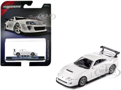 1995 TOYOTA SUPRA RHD WHITE 1/64 DIECAST MODEL CAR BY MAJORETTE 8505001017 - Image 1 of 4