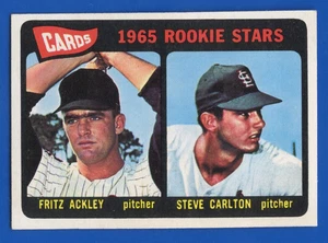 1965 Topps #477 Steve Carlton/Fritz Ackley Cardinals HOF RC EX-Mint Centered - Picture 1 of 2