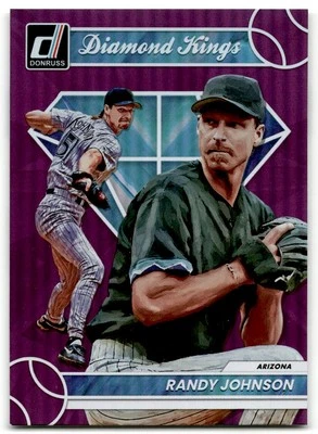 2023 Donruss #11 Randy Johnson Diamond King Purple Holo - Image 1 of 2