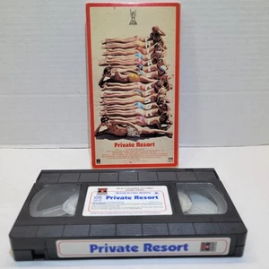 Private Resort VHS Tape R-Rated 80’s Teen Comedy Johnny Depp 1985 Tested Rare - Picture 1 of 10