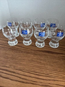 Vintage Studio Nova Cordial/Schnapsglas 8er Set, Tschechisch, mundgeblasenes Glas - Bild 1 von 4