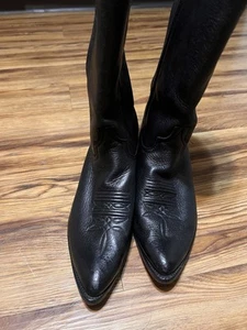 Embroidered mens larry mahan cowboy boots Size 11D - Picture 1 of 11