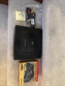 Sega Saturn Model 2 MK-80000A Console - New Battery/ Controller/ Cables - Lot 2