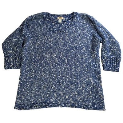 Suéter Pullover Route 66 Mujer Azul Tejido Algodón Mezcla Acrílico Grande Foto 1 de 4