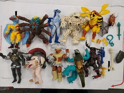 复古 90 年代电力别动队邪恶太空外星人 5 英寸动作玩偶 10 件装 MMPR — 第 1/4 张图片