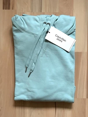 NEU! CALVIN KLEIN Hoodie Badge Sweatshirt 3XL XXXL Fresh Mint Pullover Kapuze - Bild 1 von 4
