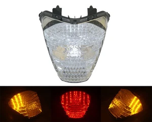 E-MARK Tail Turn Signals Light Clear Lens Fit 2011 2012 2013 2014 HONDA CBR 250R - Picture 1 of 5