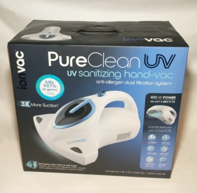 Ionvac Pure Clean UV Sanitizing Handheld Vacuum Vac Vaccum NEW - Image 1 of 2