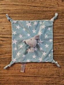 Little Linen Co Elephant Lovey Plush Comforter Mint Green Baby Security Blanket - Picture 1 of 4