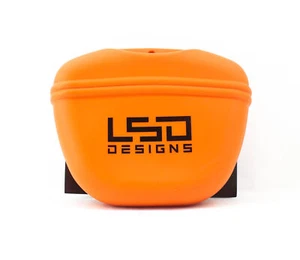 LSD Kuzu Pouch Silicon Clip on 11.5 x 13.5 cm Mat Orange (9452) - Picture 1 of 5