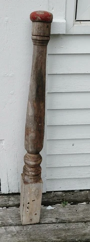 Architectural Salvage Turned Wood Newel Post B Cover