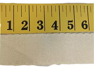 Zweigart Fascia Bordo Tessuto Ecrù 24 Pezzi 100% Lino 35 Pollici Nuova - Foto 1 di 6