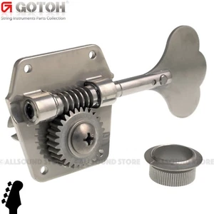 Sintonizadores de bajos ligeros GOTOH GBR640-XN Res-O-Lite 4 en línea - ANTIGUOS X-NÍQUEL - Imagen 1 de 4