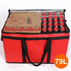 Bolsa Aislante Para Entrega Comida Pizza Comestibles Bolsa Termica Roja 1 Unidad - Imagen 1 de 7
