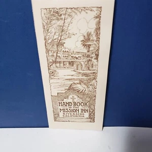 HANDBOOK OF THE MISSION INN Riverside California Vintage - Picture 1 of 5