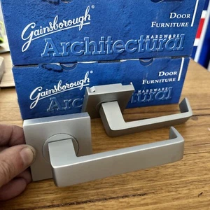Gainsborough Architectural President Lever 58mm Satin Chrome SQ SC Z5S50SC - Picture 1 of 7
