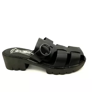 Fly London Fisherman Cage Sandals Womens 10 10.5 Comfort Whimsygoth Grunge New - Picture 1 of 10