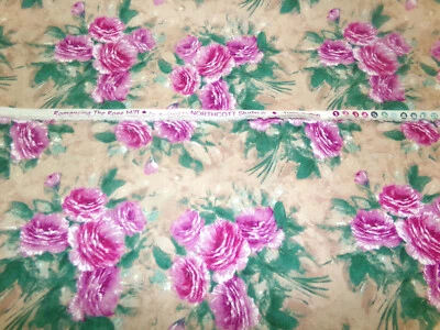 Ro Gregg Romancing the Rose Fabric 适用于 Northcott #1471。 洗了。 32x44。 J25-31 保修 & 延长技术支持 — 第 1/4 张图片