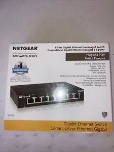 Netgear 8 Ports Gigabit Ethernet Unmanaged Switch GS308 Heim/Büro Netzwerk Hub (K - Bild 1 von 7