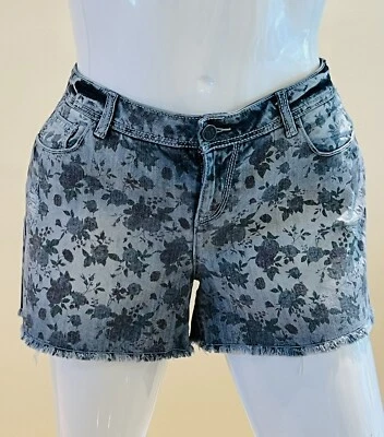 Pantalones cortos de mezclilla para mujer Maurices Kaylee con estampado floral talla 15/16 Foto 1 de 4
