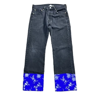 NWT Urban Renewal Remade Pieced Denim Pant MSRP $98 Large 32x28 Button Fly - Picture 1 of 9