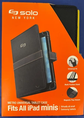 Solo New York Metro Universal Table Case for All iPad minis Black New ShopwornBx - Image 1 of 4