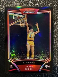 2008-09 BOWMAN CHROME Refractor JERRY WEST LOS ANGELES LAKERS #110 #/499