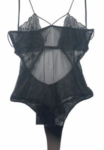 Zara Damen Body schwarz transparent Spitze mit verstellbaren Trägern Größe Small Trendy - Bild 1 von 16