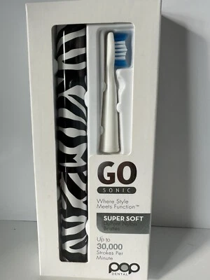 Портативная зубная щетка Zebra GO SONIC (мягкая щетина) до 30 000 ударов в мин. - Изображение 1 из 4