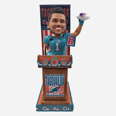 Tua Tagovailoa Miami Dolphins Swing Vote Series Bobblehead NFL Cover