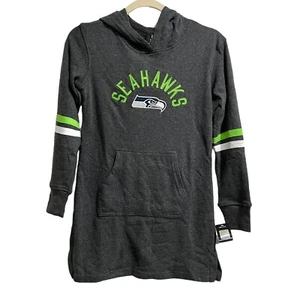 NFL Girls Seattle Seahawks Football Hoodie Hooded Shirt Medium Team Apparel NWT - Picture 1 of 4